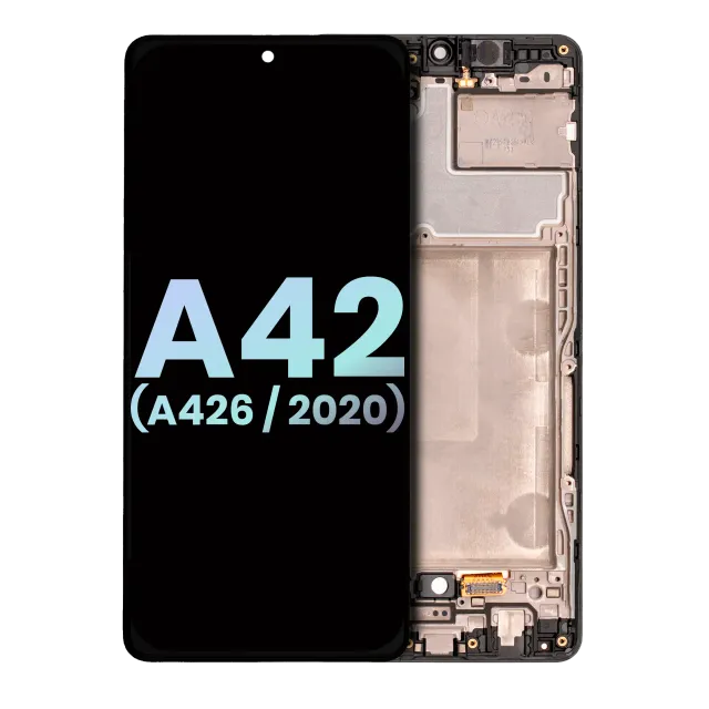 OLED displej s rámečkem pro Samsung Galaxy A42 5G (A426 / 2020) (Service Pack) (Prism Dot Black)