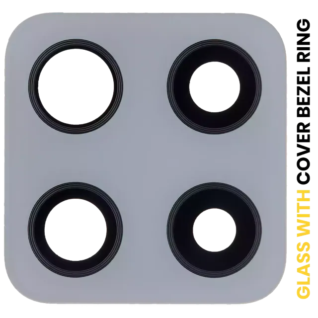 Sklíčko zadní kamery s kryt bezel ring pro Samsung Galaxy A42 5G (A426 / 2020) (Prism Dot Gray)