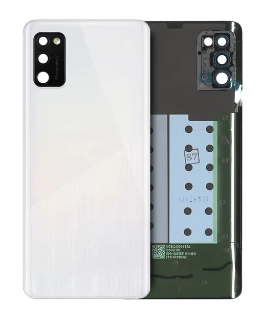 Zadní sklo se sklíčkem kamery pro Samsung Galaxy A41 (A415 / 2020) (Service Pack) (Prism Crush Silver)