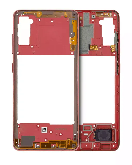 Střední rám (housing) pro Samsung Galaxy A41 (A415 / 2020) (Aftermarket Plus) (Prism Crush Red)