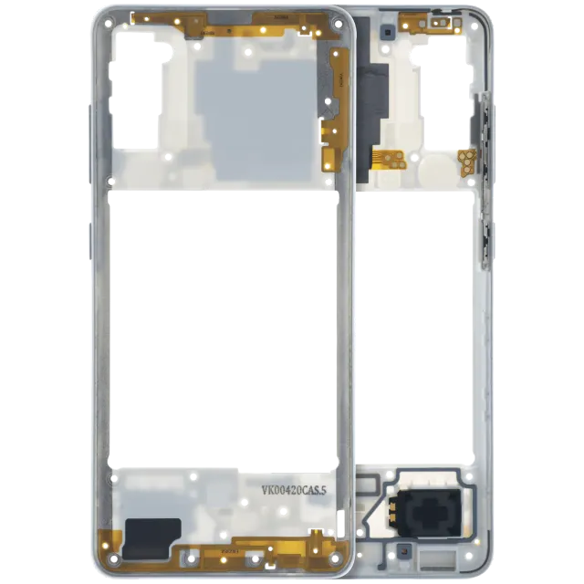 Střední rám (housing) pro Samsung Galaxy A41 (A415) (Service Pack) (bílá)