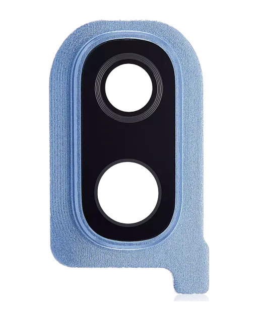 Zadní kamera sklo sklíčko a kryt Bezel pro Samsung Galaxy A40 (A405 / 2019) (modrá)