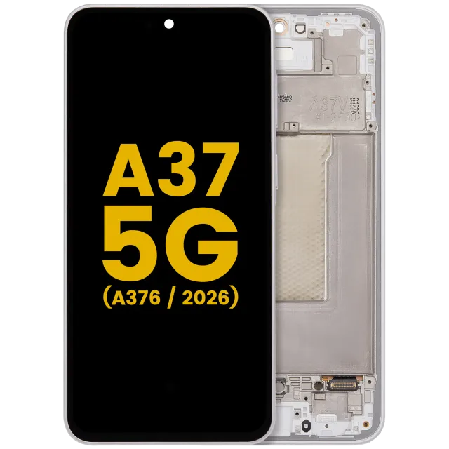OLED displej s rámečkem pro Samsung Galaxy A37 5G (A376 / 2026) (repasovaný) (bílá)