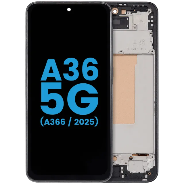 LCD displej s rámečkem pro Samsung Galaxy A36 5G (A366/ 2025) (Aftermarket : Incell) (černá)