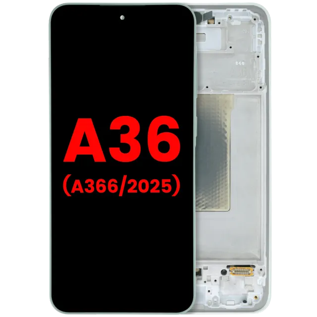 OLED displej s rámečkem pro Samsung Galaxy A36 5G (A366 / 2025) (Aftermarket Plus) (Lime)