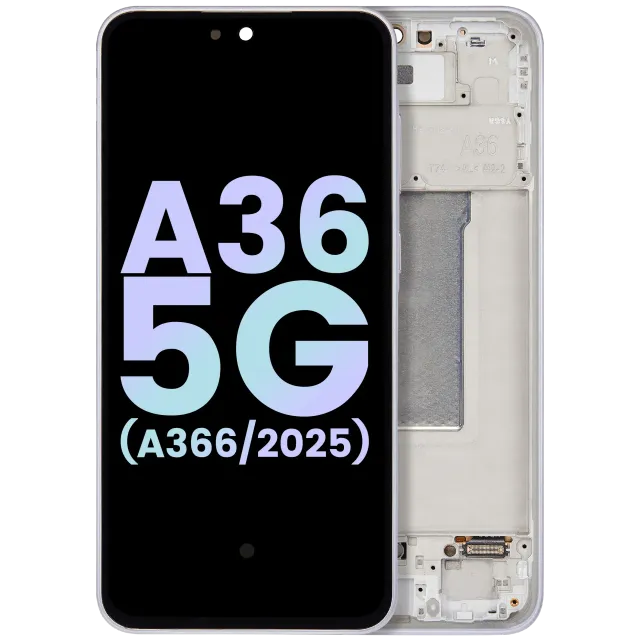 OLED displej s rámečkem pro Samsung Galaxy A36 5G (A366 / 2025) (Service Pack) (levandulová)