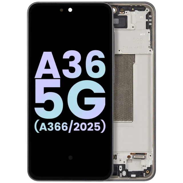 OLED displej s rámečkem pro Samsung Galaxy A36 5G (A366 / 2025) (Service Pack) (černá)
