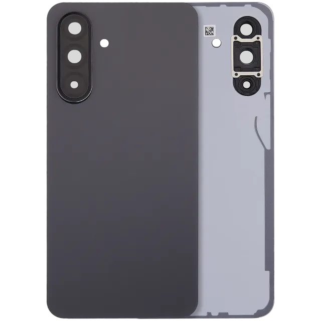 Zadní sklo se sklíčkem kamery pro Samsung Galaxy A36 5G (A366 / 2025) (bez loga) (Aftermarket Plus) (černá)