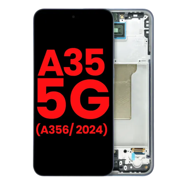 OLED displej s rámečkem pro Samsung Galaxy A35 5G (A356 / 2024) (Aftermarket Plus) (Navy)