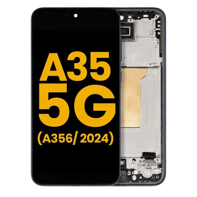 OLED displej s rámečkem pro Samsung Galaxy A35 5G (A356 / 2024) (repasovaný) (Navy)