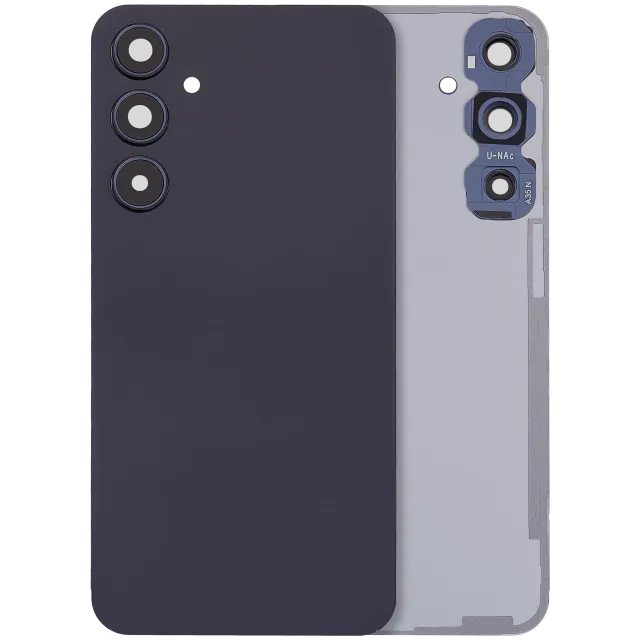 Zadní sklo se sklíčkem kamery pro Samsung Galaxy A35 5G (A356 / 2024) (bez loga) (Aftermarket Plus) (Navy)
