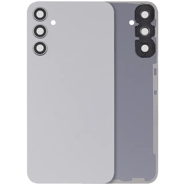 Zadní kryt se sklíčkem kamery pro Samsung Galaxy A34 5G (A346 / 2023) (bez loga) (Aftermarket Plus) (stříbrná)
