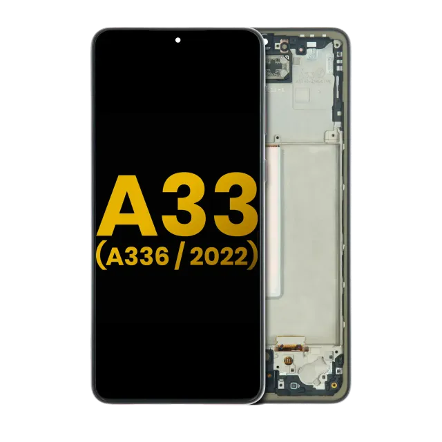 LCD displej s rámečkem pro Samsung Galaxy A33 5G (A336 / 2022) (repasovaný) (černá)