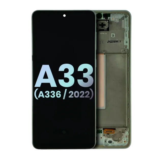 OLED displej s rámečkem pro Samsung Galaxy A33 5G (A336 / 2022) (Service Pack) (bílá)