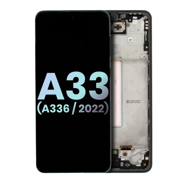 OLED displej s rámečkem pro Samsung Galaxy A33 5G (A336 / 2022) (Service Pack) (černá)