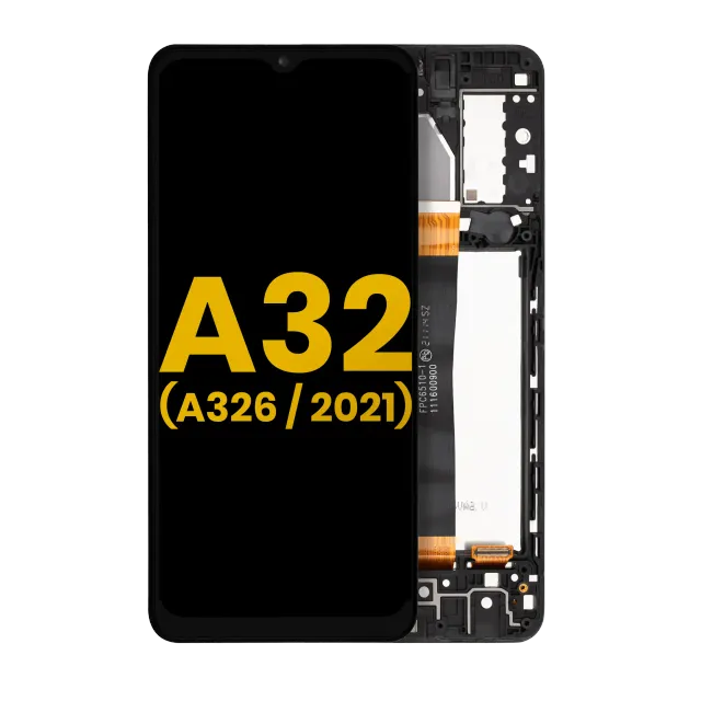 LCD displej s rámečkem pro Samsung Galaxy A32 5G (A326 / 2021) (All Models) (repasovaný) (černá)