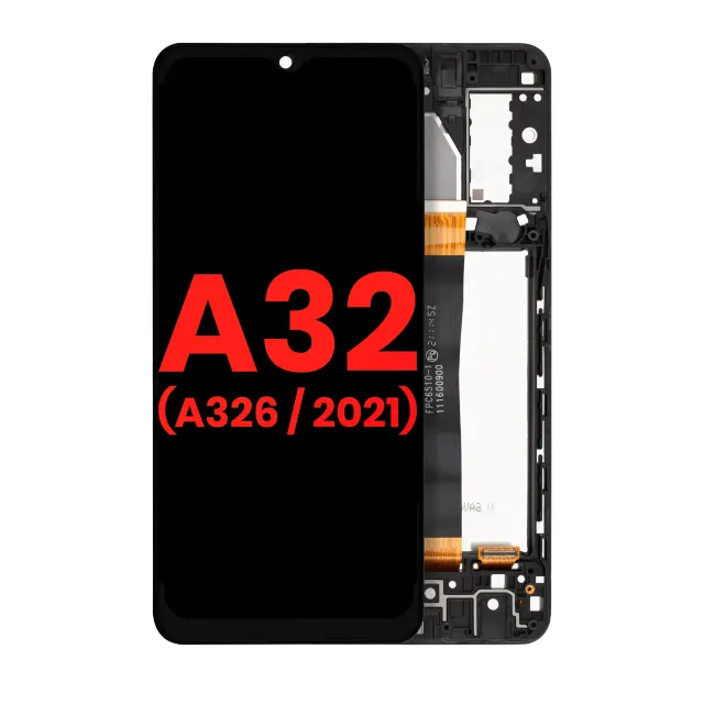 LCD displej s rámečkem pro Samsung Galaxy A32 5G (A326 / 2021) (All Models) (Aftermarket Plus) (černá)