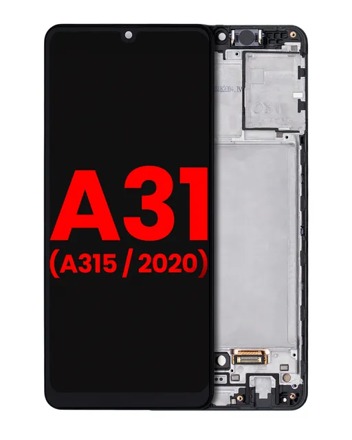 OLED displej s rámečkem pro Samsung Galaxy A31 (A315 / 2020) (Aftermarket Plus) (všechny barvy)
