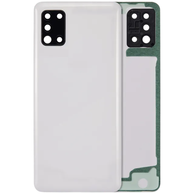 Zadní sklo se sklíčkem kamery pro Samsung Galaxy A31 (A315 / 2020) (Aftermarket Plus) (Prism Crush White)