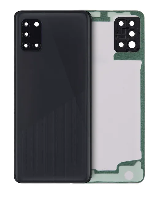 Zadní sklo se sklíčkem kamery pro Samsung Galaxy A31 (A315 / 2020) (Service Pack) (černá)