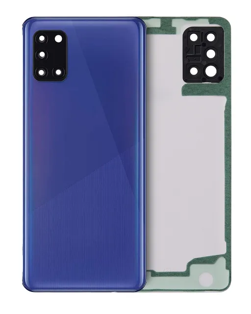 Zadní sklo se sklíčkem kamery pro Samsung Galaxy A31 (A315 / 2020) (Service Pack) (modrá)