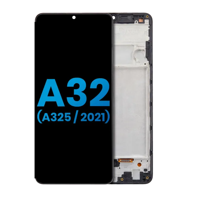 LCD displej s rámečkem (Without Finger Print Sensor) pro Samsung Galaxy A32 4G (A325 / 2021) (Aftermarket: Incell) (černá)