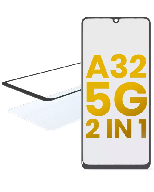 2v1 přední sklo s OCA (předinstalováno) pro Samsung Galaxy A32 (A325 / 2021)