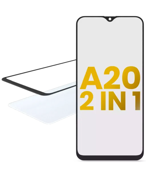 2v1 přední sklo s OCA (předinstalováno) pro Samsung Galaxy A20 (A205 / 2019) / A30s (A307 / 2019)