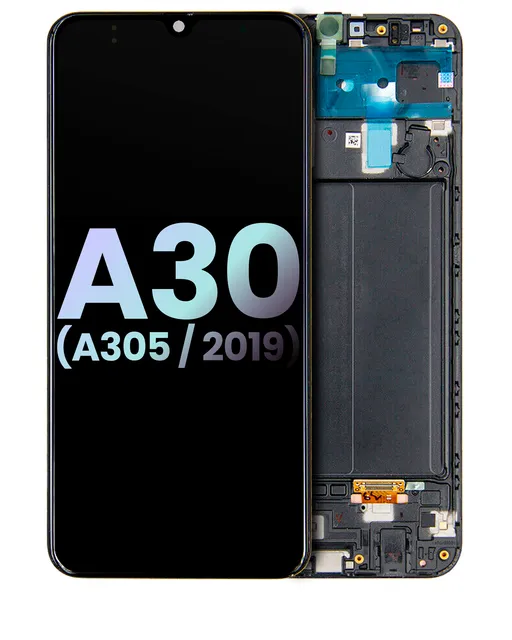 OLED displej s rámečkem pro Samsung Galaxy A30 (A305 / 2019) (Service Pack) (všechny barvy)