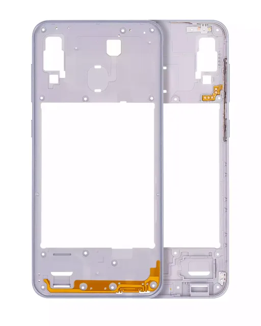 Střední rám (housing) pro Samsung Galaxy A30 (A305 / 2019) (Aftermarket Plus) (bílá)
