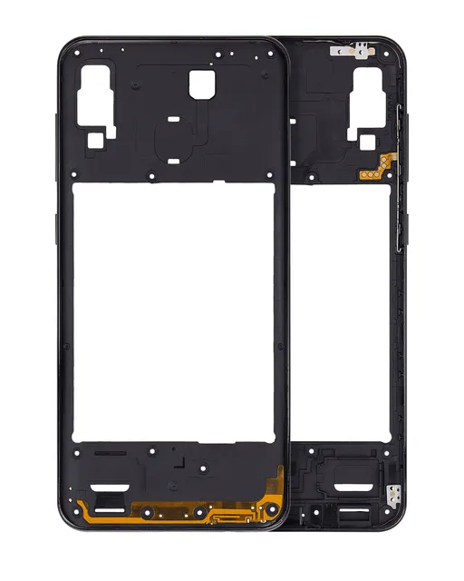 Střední rám (housing) pro Samsung Galaxy A30 (A305 / 2019) (Aftermarket Plus) (černá)