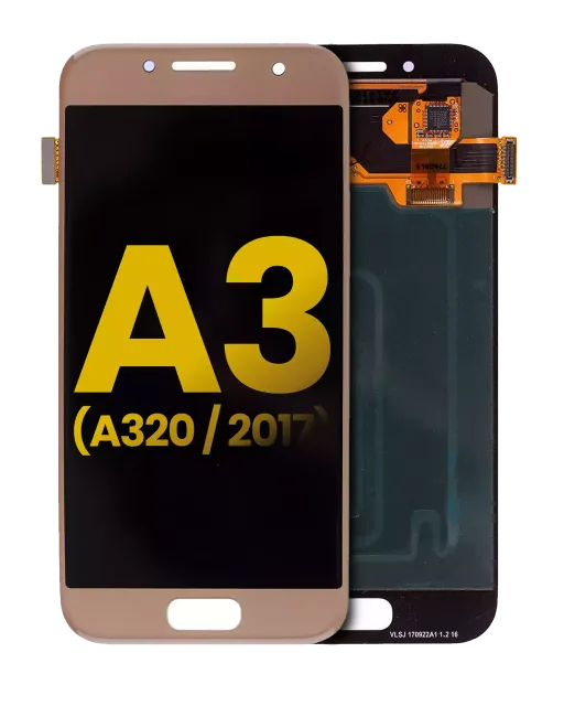 OLED displej bez rámečku pro Samsung Galaxy A3 (A320 / 2017) (repasovaný) (zlatá)