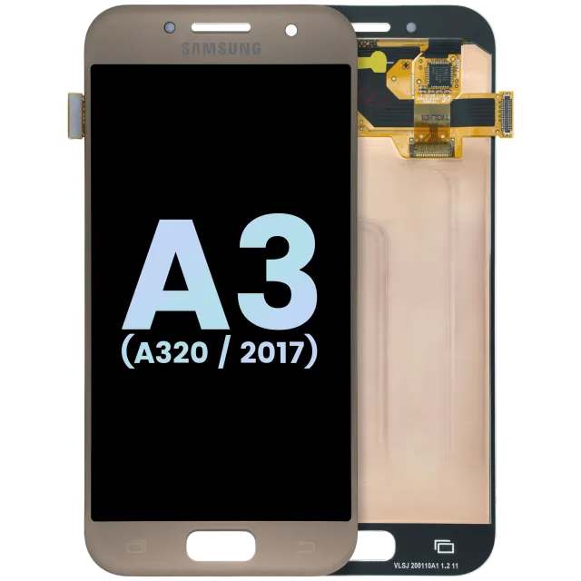 OLED displej bez rámečku pro Samsung Galaxy A3 (A320 / 2017) (Service Pack) (Gold Sand)