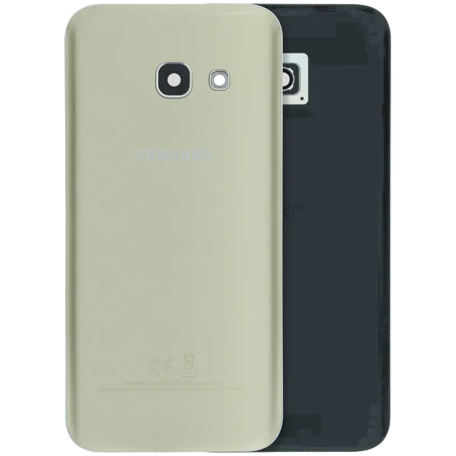 Zadní sklo se sklíčkem kamery pro Samsung Galaxy A3 (A320 / 2017) (Service Pack) (zlatá)