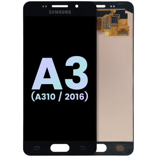 OLED displej bez rámečku pro Samsung Galaxy A3 (A310 / 2016) (Service Pack) (černá)
