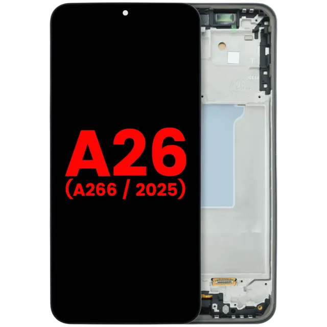 OLED displej s rámečkem pro Samsung Galaxy A26 5G (A266 / 2025) (Aftermarket Plus) (černá)