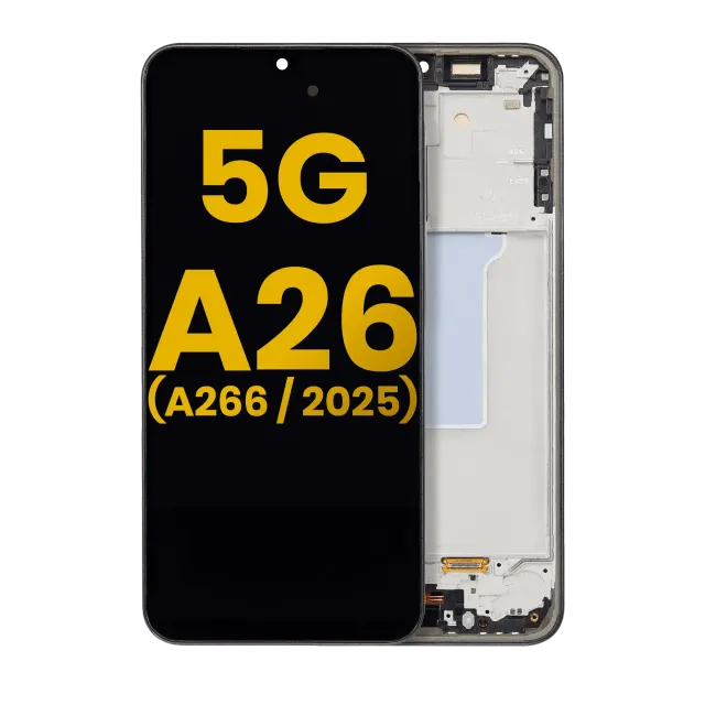 OLED displej s rámečkem pro Samsung Galaxy A26 5G (A266 / 2025) (repasovaný) (černá)