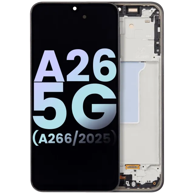 OLED displej s rámečkem pro Samsung Galaxy A26 5G (A266 / 2025) (Service Pack) (černá)