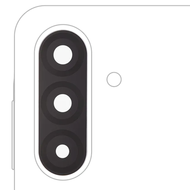 Sklíčko zadní kamery (jen sklo) s lepením pro Samsung Galaxy A26 5G (A266 / 2025)