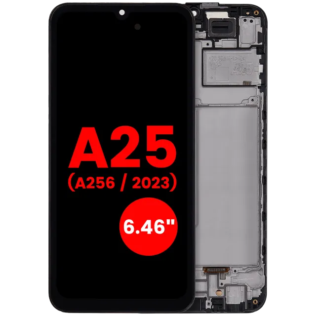 OLED displej s rámečkem pro Samsung Galaxy A25 5G (6.46") (A256 / 2023) (Aftermarket Plus) (všechny barvy)