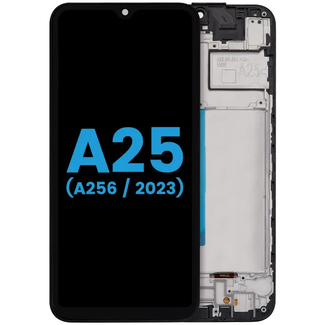 LCD displej s rámečkem pro Samsung Galaxy A25 5G (A256 / 2023) (Aftermarket : incell) (všechny barvy)