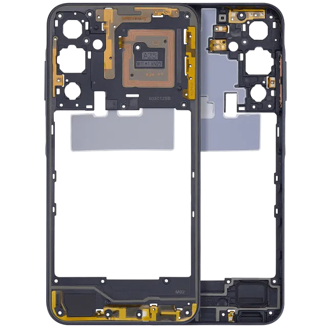 Střední rám (housing) pro Samsung Galaxy A25 5G (A256 / 2023) (Brave Black)