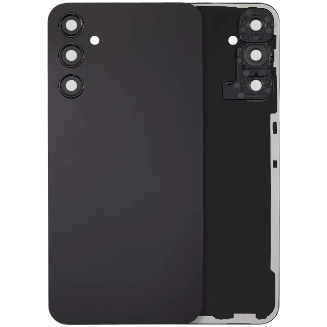 Zadní kryt se sklíčkem kamery pro Samsung Galaxy A24 4G (A245 / 2023) (bez loga) (Aftermarket Plus) (černá)