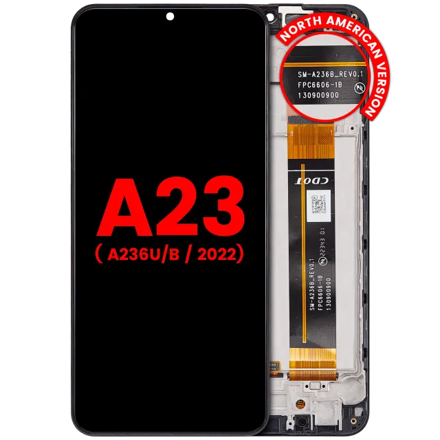 LCD displej s rámečkem pro Samsung Galaxy A23 5G (A236 / 2022) (Aftermarket Plus) (všechny barvy)