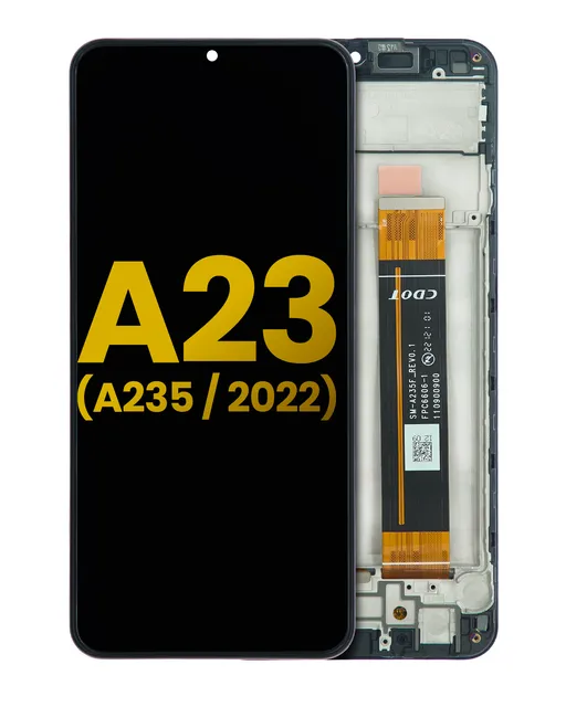 LCD displej s rámečkem pro Samsung Galaxy A23 (A235 / 2022) (repasovaný) (všechny barvy)