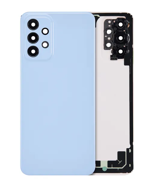 Zadní sklo pro Samsung Galaxy A23 (A235 / 2022) (Aftermarket Plus) (modrá)
