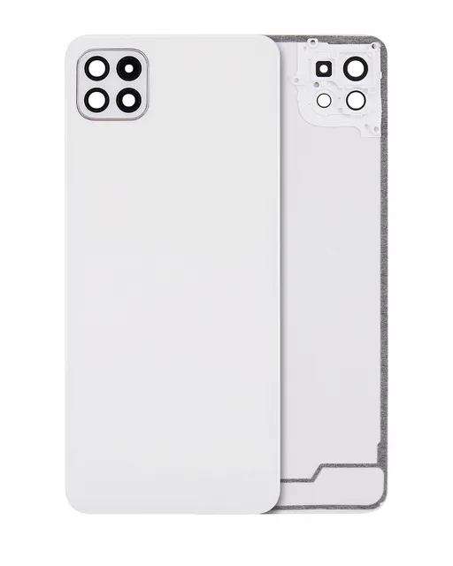 Zadní sklo se sklíčkem kamery pro Samsung Galaxy A22 5G (A226 / 2021) (Aftermarket Plus) (bílá)