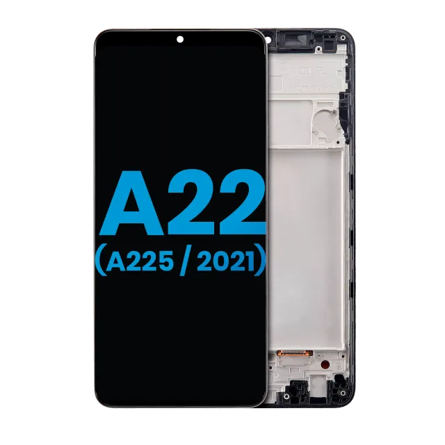 LCD displej s rámečkem (Without Finger Print Sensor) pro Samsung Galaxy A22 4G (A225 / 2021) (Aftermarket: Incell) (všechny barvy)