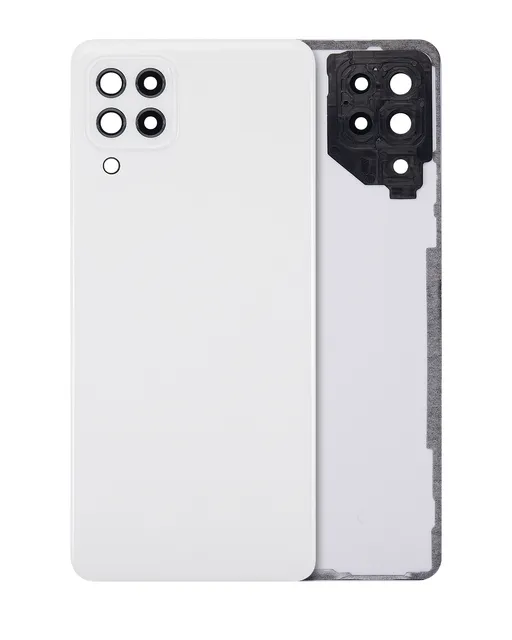 Zadní sklo se sklíčkem kamery pro Samsung Galaxy A22 4G (A225 / 2021) (Aftermarket Plus) (bílá)