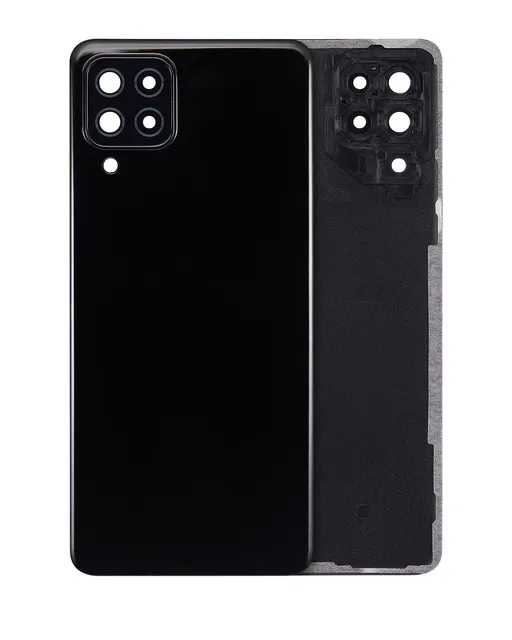 Zadní sklo se sklíčkem kamery pro Samsung Galaxy A22 4G (A225 / 2021) (Service Pack) (černá)